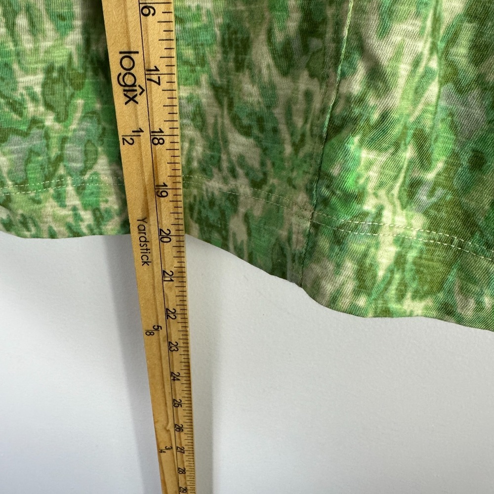 Pilcro Anthropologie Green Short Sleeve Top Women XS Granola Earthy Indie Cotton - Picture 6 of 7